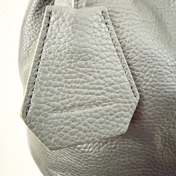 RABEANCO | Lexi Bucket Bag Drawstring Shoulder Crossbody Strap Pebbled Leather - Picture 5 of 10